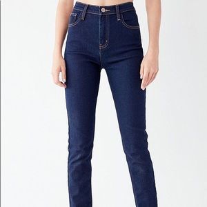 BDG girlfriend high rise dark wash jean